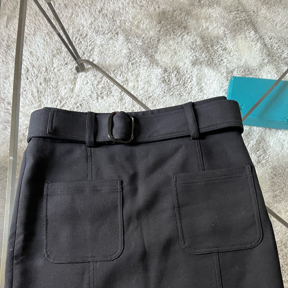 Sézane Black dress skirt with belt